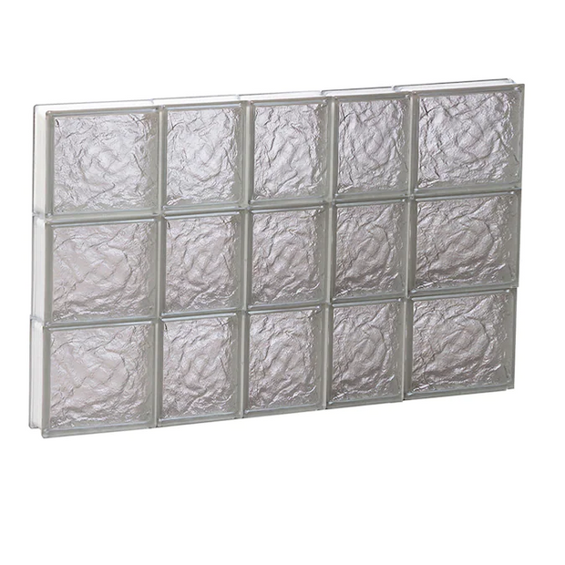 34" X 18" Solid Glass Block Window