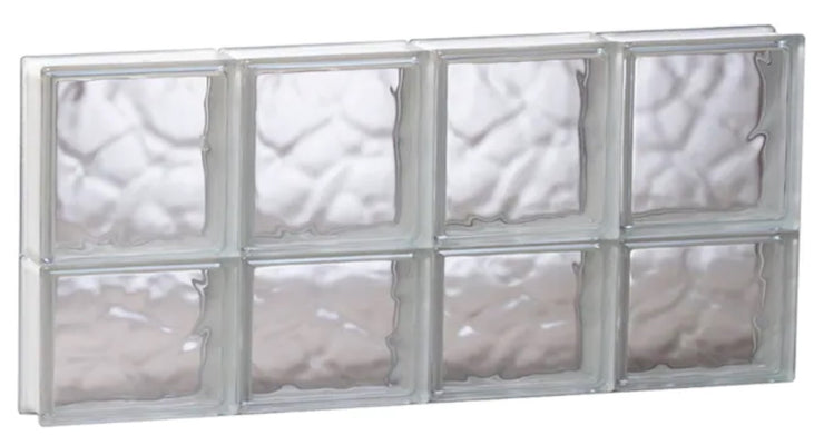 32" X 14" Solid Glass Block Window