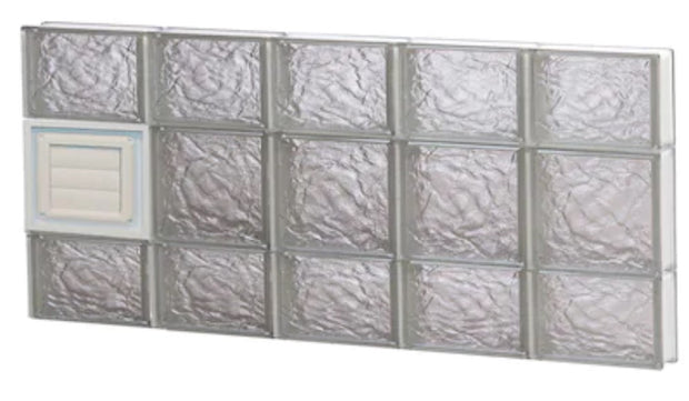 40" X 20" Dryer Vented Glass Block Windows